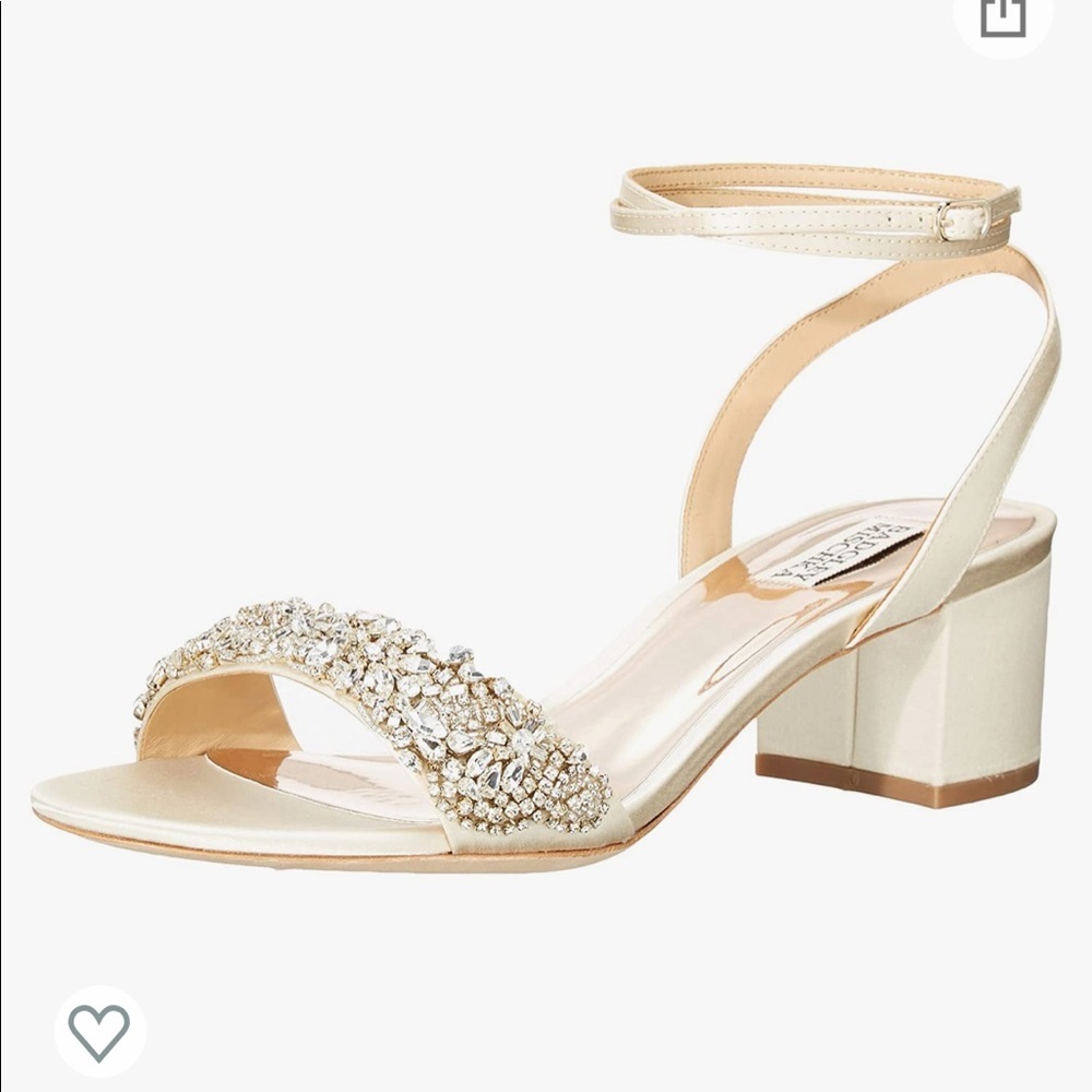 ✨ Badgley Mischka Jada Crystal Embellished Heel - Picture 1 of 7